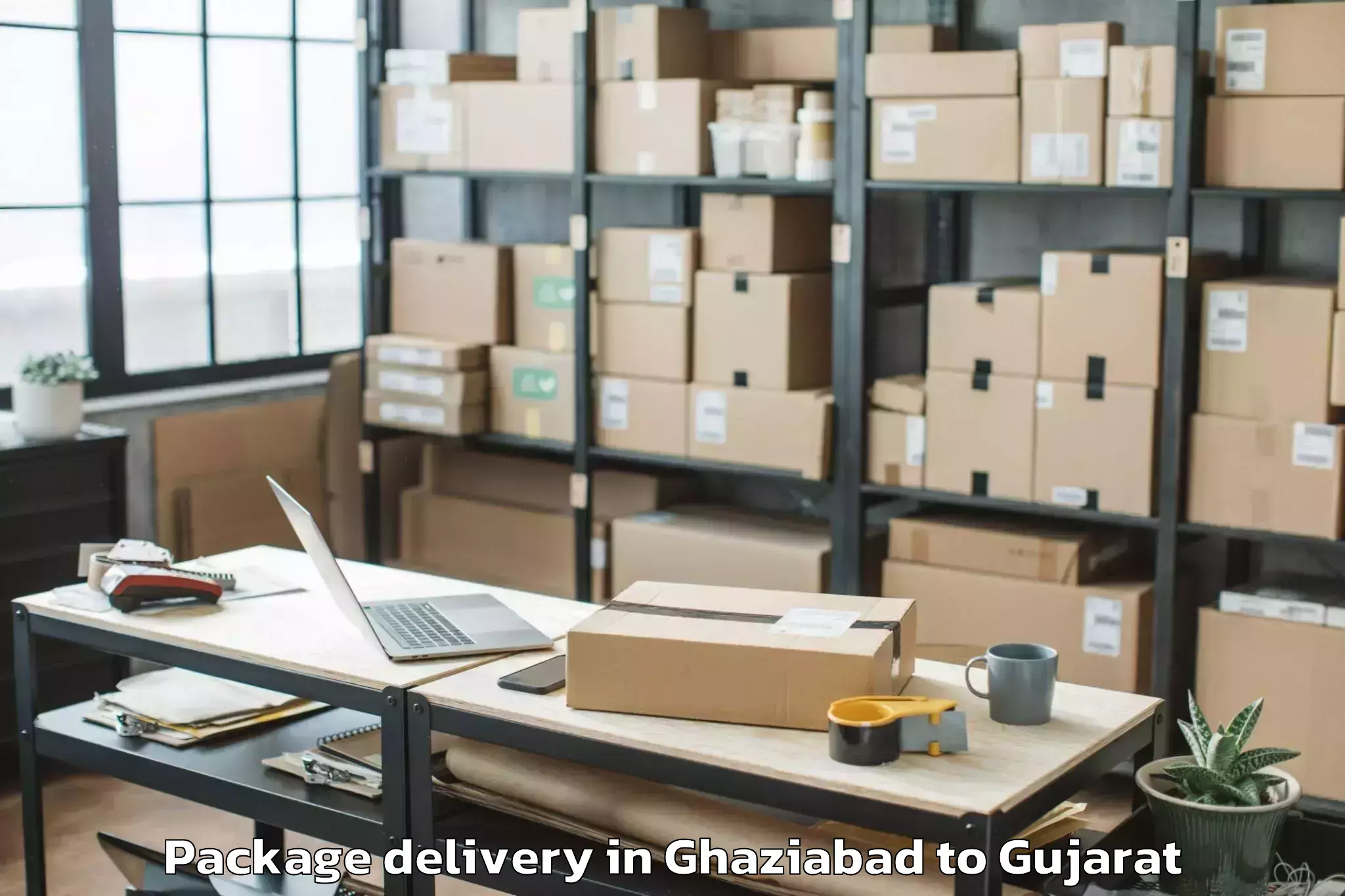 Book Ghaziabad to Jhagadia Package Delivery